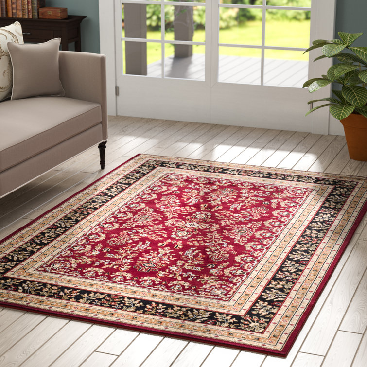 Charlton Home® Klose Oriental Red/Black Area Rug & Reviews Wayfair